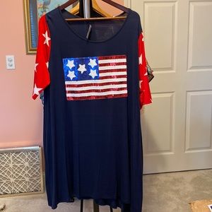 USA Flag dress.